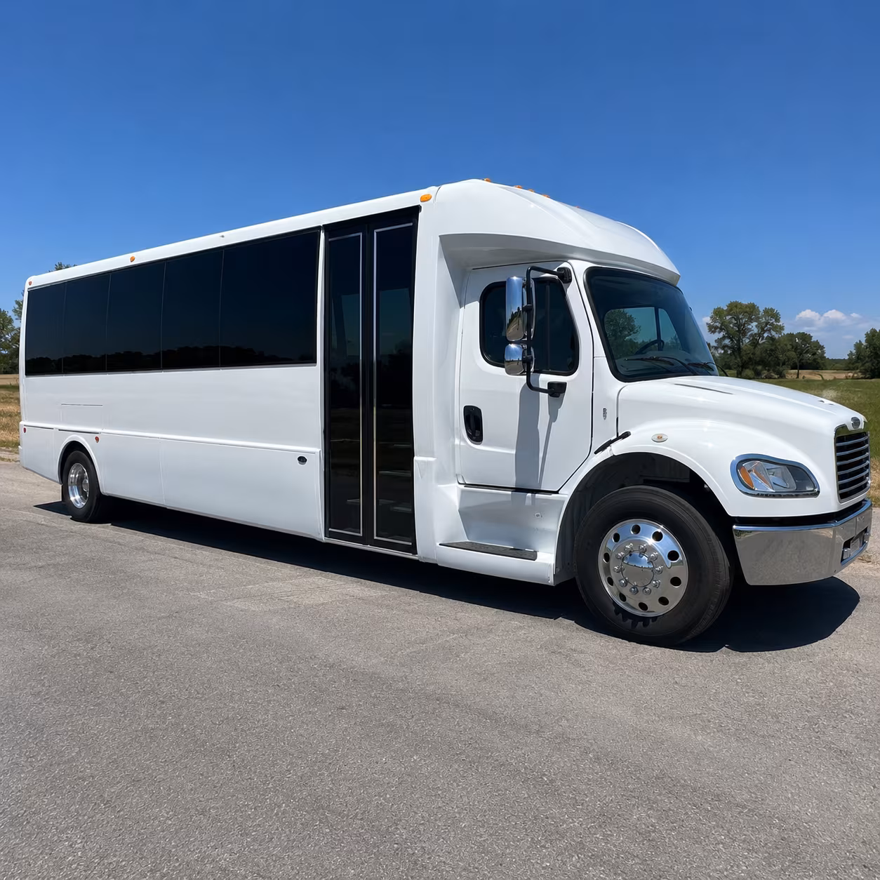 Long Beach Airport Shuttle & Transportation party bus exterior