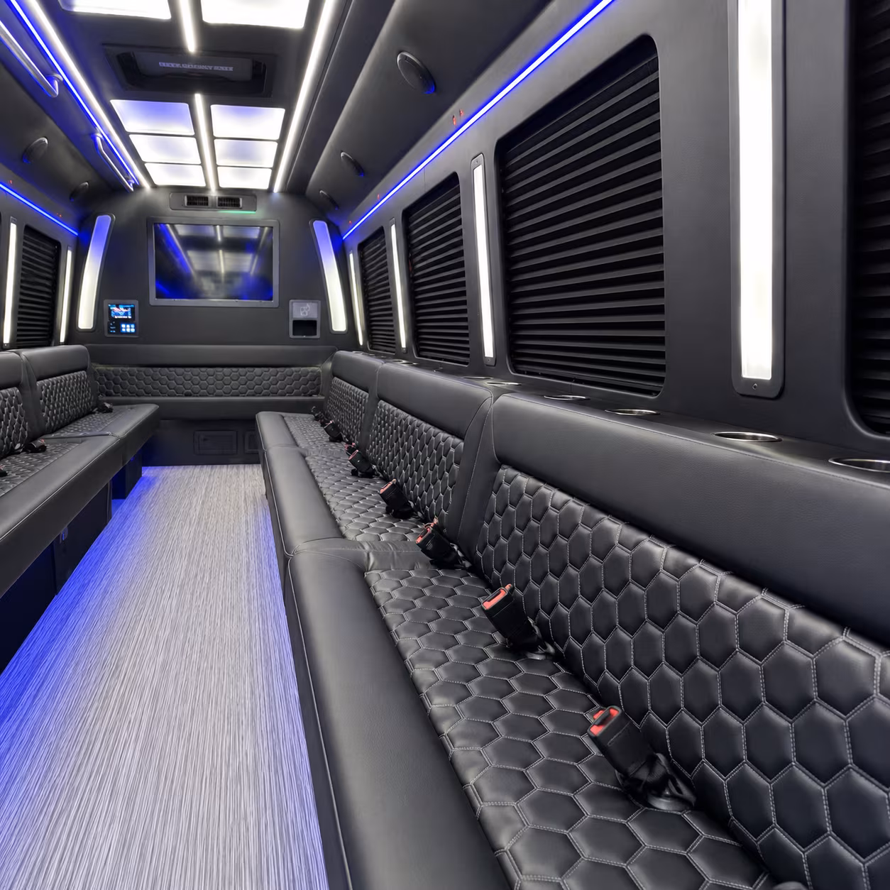 Long Beach Bachelor & Bachelorette Transportation party bus exterior