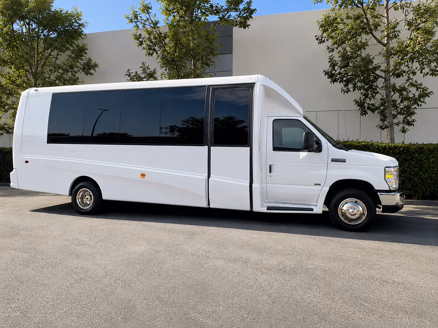 Long Beach Corporate Transportation party bus exterior