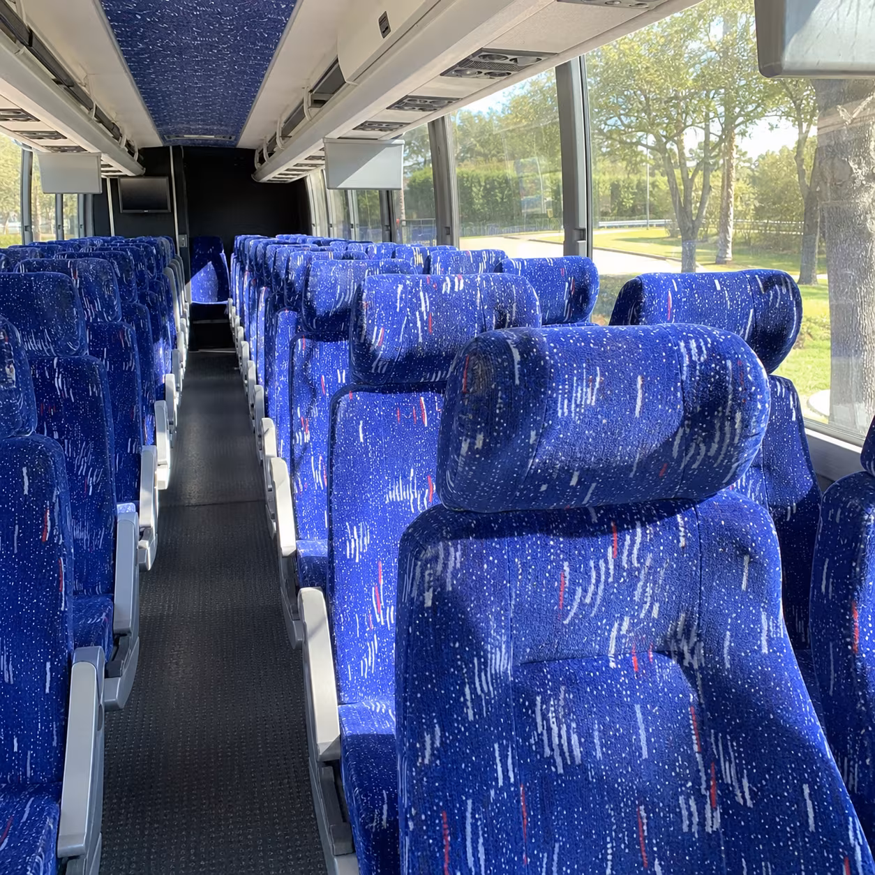 Long Beach Corporate Transportation party bus interior