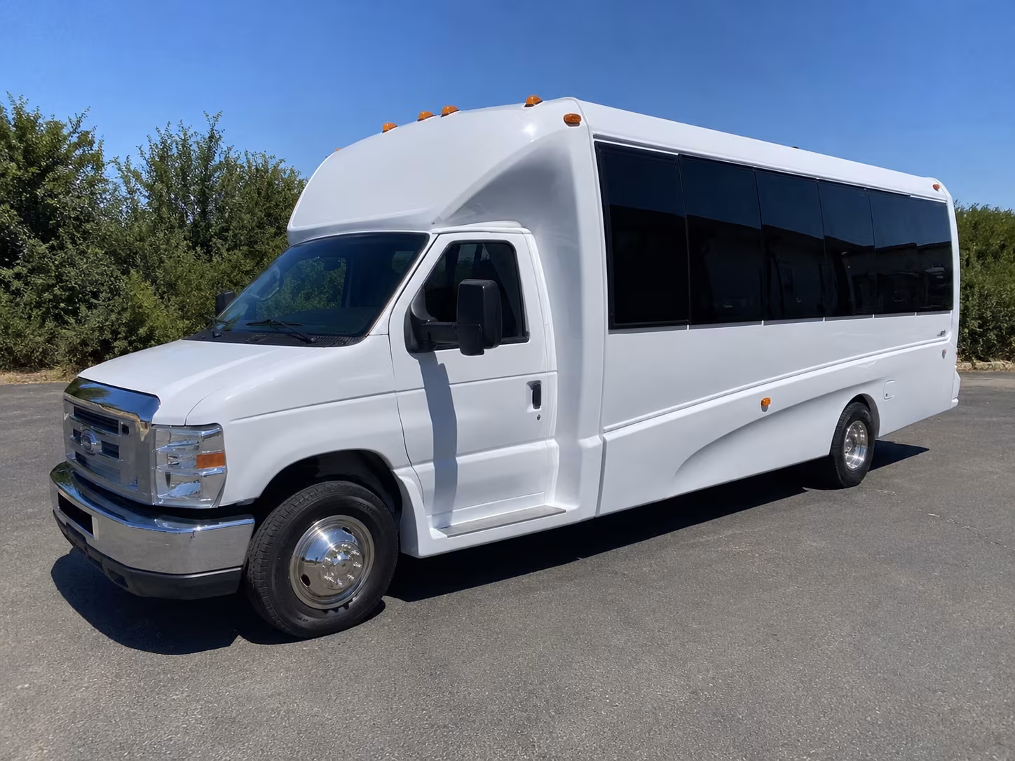 Long Beach Private Event Transportation party bus exterior
