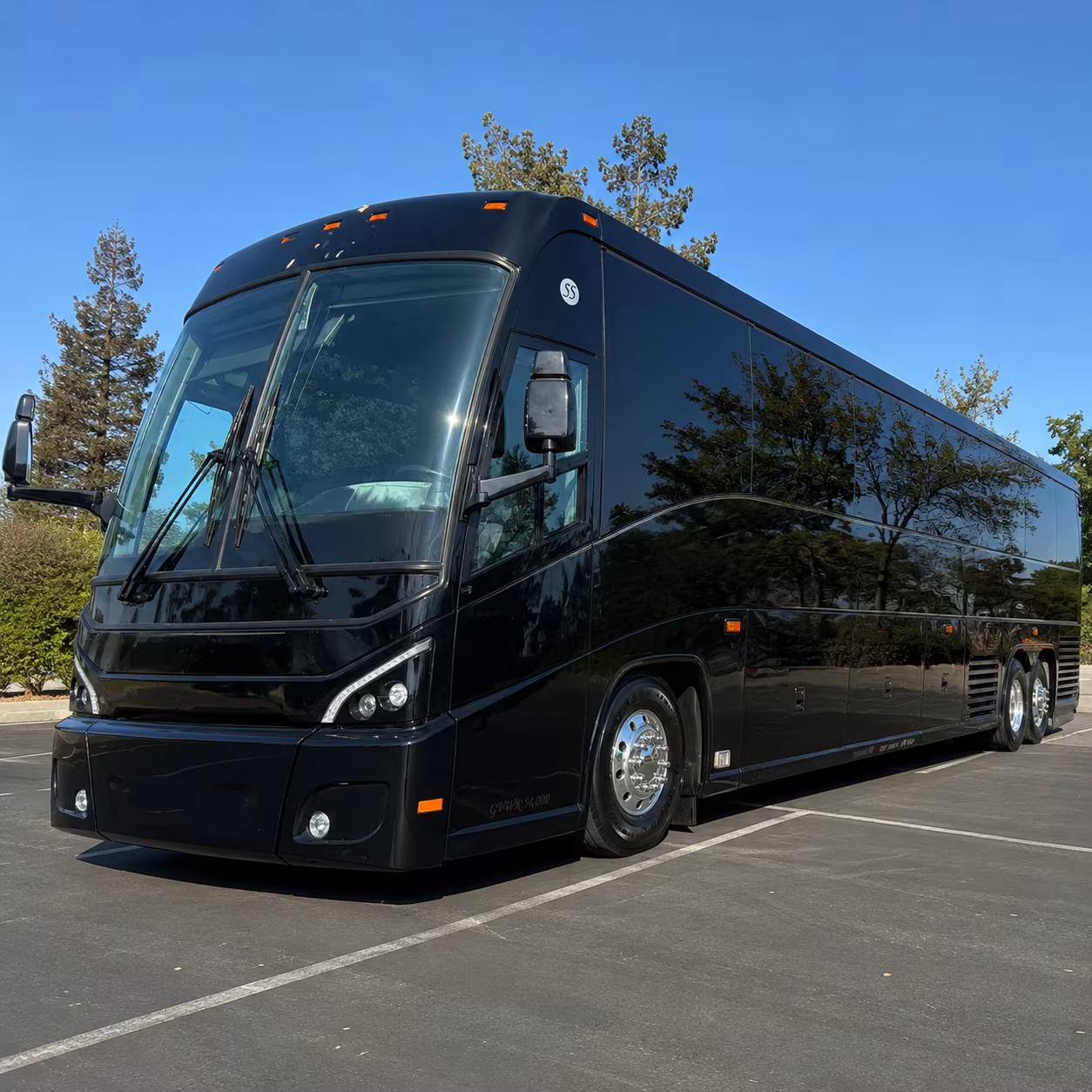 Long Beach School Event Transportation party bus interior