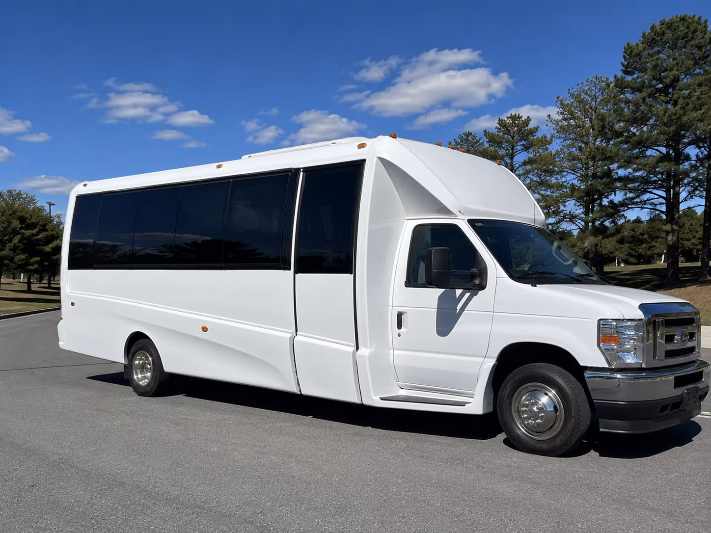 Long Beach Sporting Event Transportation party bus exterior