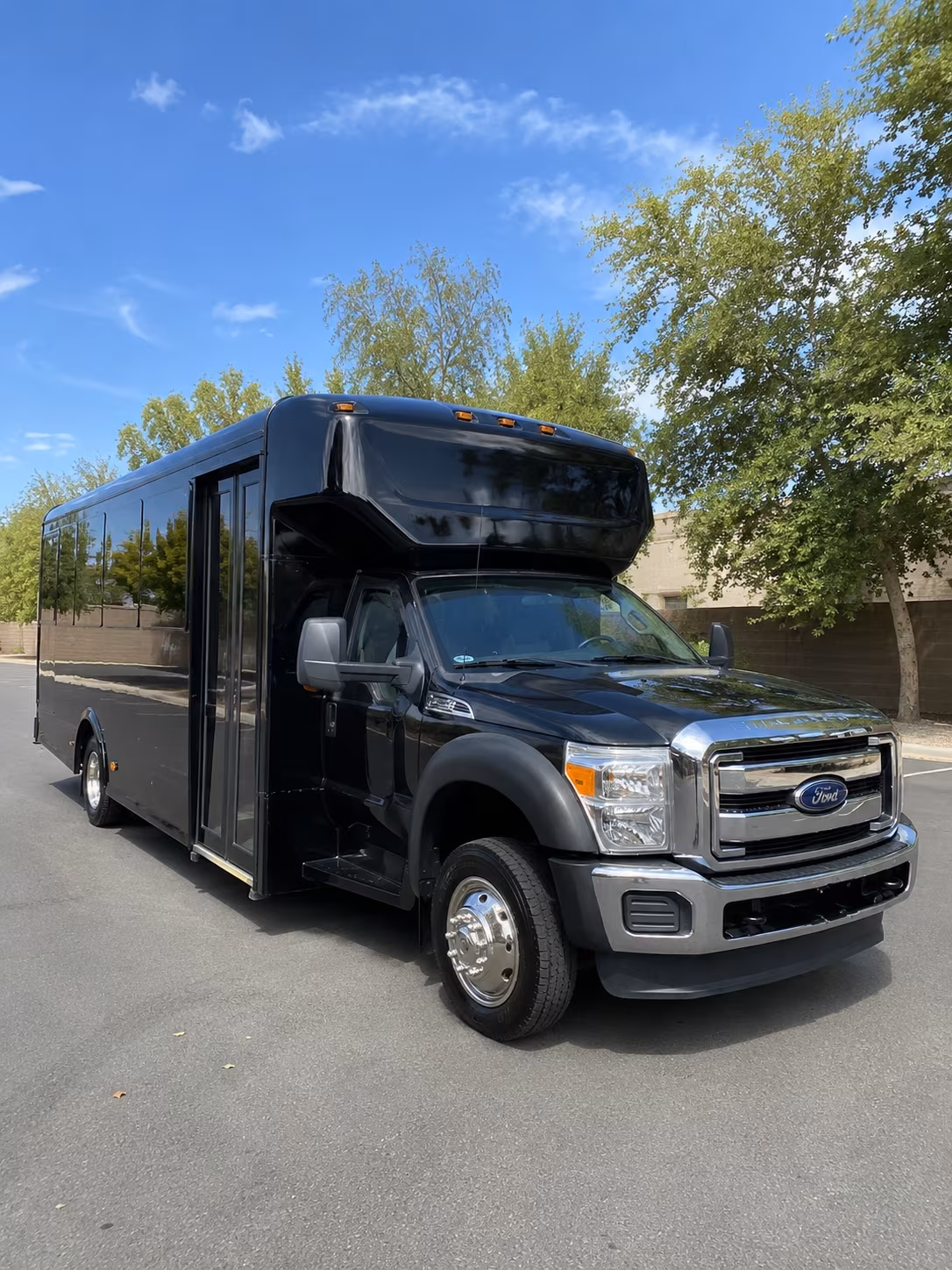 Long Beach Sporting Event Transportation party bus exterior