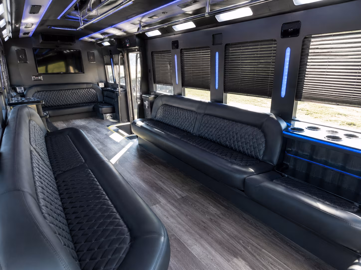 Long Beach Wedding Transportation onboard seating