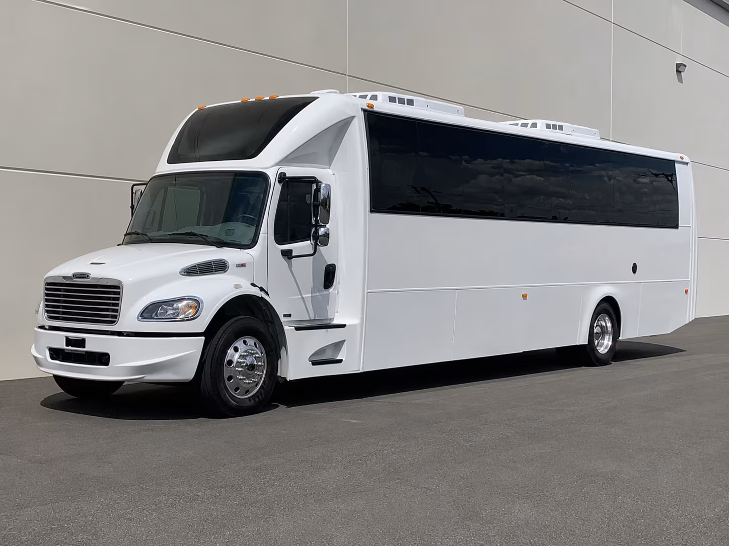 Long Beach Winery Tour & Pub Crawl Transportation party bus exterior