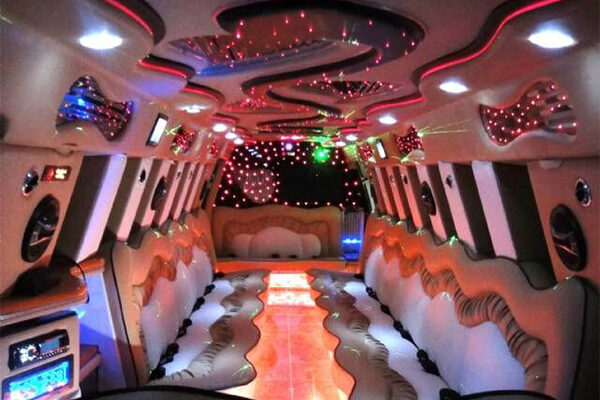 Escalade Limo Interior Long Beach