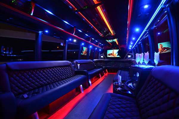 Large Party Bus Rental Long Beach